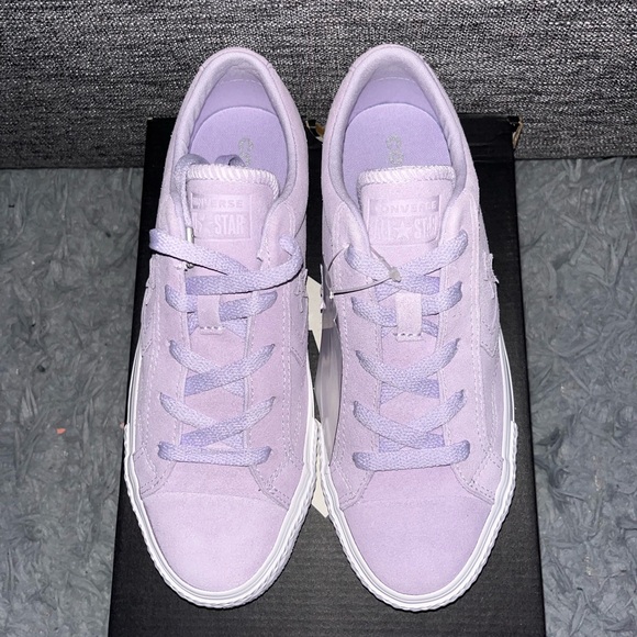 Converse Chuck Star Player Ox Purple White Suede Size 7 women and 5 men - Picture 3 of 8